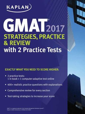 cover image of GMAT 2017 Strategies, Practice & Review with 2 Practice Tests